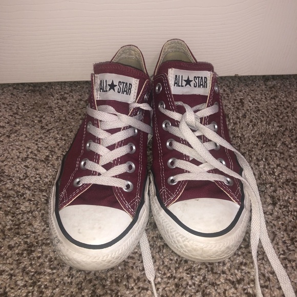 Converse Shoes - Maroon all star converse WOMENS 7 MENS 5